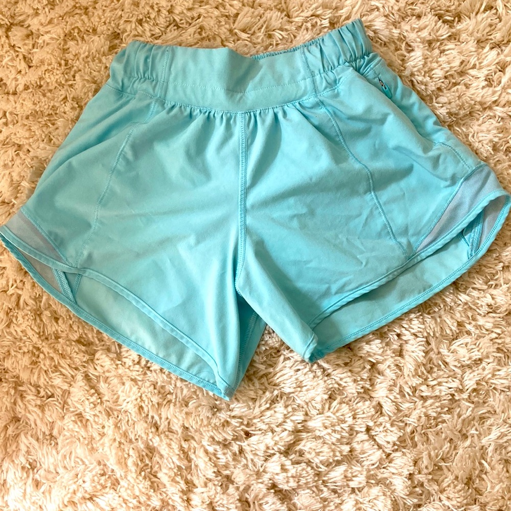 Lululemon Icing Blue hottie hot shorts